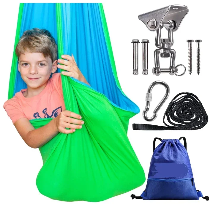 Customized color kids sensory hammock therapy swing