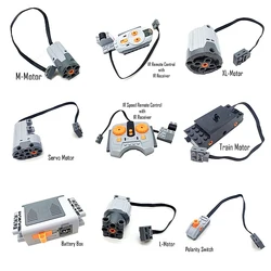 Technical parts Motor multi power functions 8293 8883 tool servo train motor PF model sets building blocks Compatible All Brands