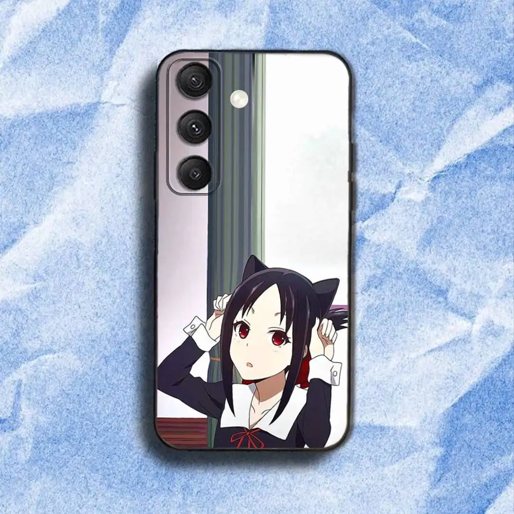 Custodia per telefono K-Kaguya-s Sama per Samsung S 25,24,23,22,30,21,10,9,Ultra,Plus,Lite,FE,4,5G Custodia morbida nera