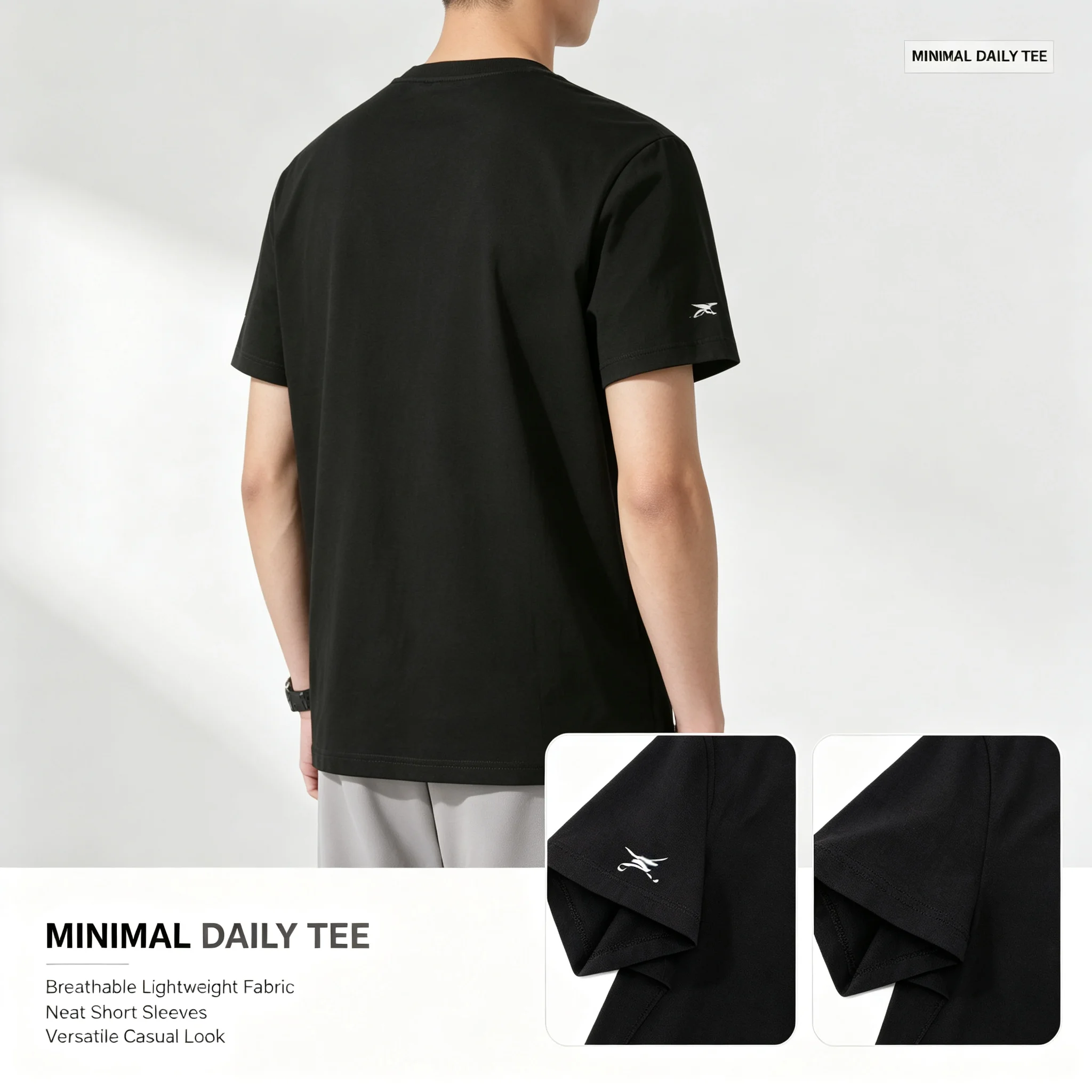 Skechers Unisex  Crew Neck Short Sleeve T-Shirt Logo Print Breathable Casual Streetwear Sports Workout Tee P224U062