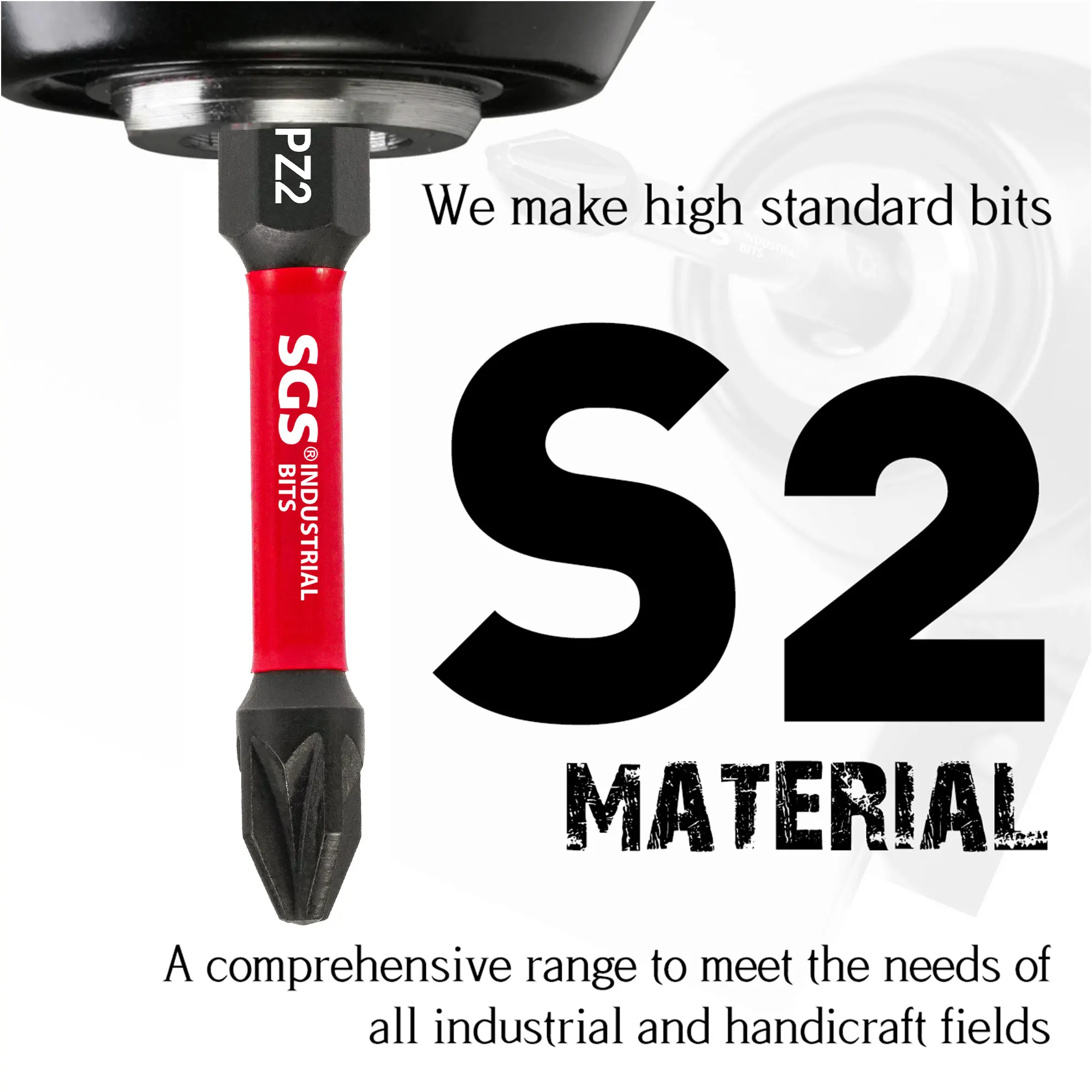 10/20 Pieces Pz2 50mm Phillips Impact Screwdriver Bits S2 Alloy Steel with Torque Cushioning for Home DIY Power Tool Accessories view 4