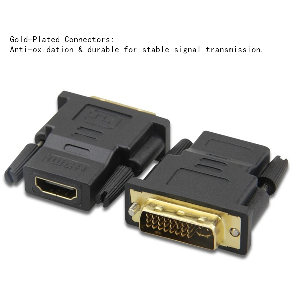 HD متوافق 24 + 1 24 + 5 DVI إلى HDMI محول يدعم DVI-D DVI-I إشارة رقمية 1080P 60 هرتز التوصيل اللعب مطلية بالذهب لشاشة GPU #2