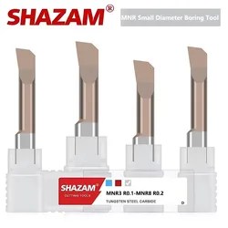 SHAZAM MNR Small Diameter Boring Tools Tungsten Steel Carbide CNC Machine Seismic Resistant Inner Boring Hole Turning Tool