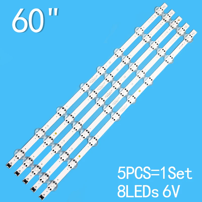 แถบไฟแบ็คไลท์ LED 5ชิ้น/เซ็ตสำหรับ LG 60UN71006LB 60UM71007LB 60UM7100PLB LGIT_Y19_60UM71 60UM6900DUB 60UM6950DUB E EAV64732901มม.