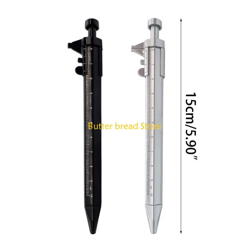 W89C قلم حبر قابلة للسحب مع قلم مكتبة Vernier-Caliper للطالب
