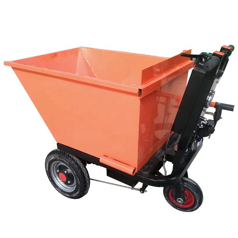 

Good quality Multipurpose Cart hand trolley construction site electric tricycle goods transport trolley farm use ash hopper cart