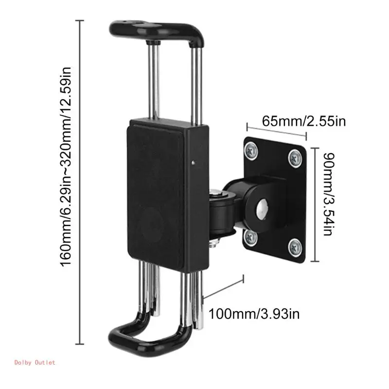 ที่วางแท็บเล็ตติดผนัง 360 องศา Rotatable Heavy Duty ฐานโลหะแท็บเล็ต Mount