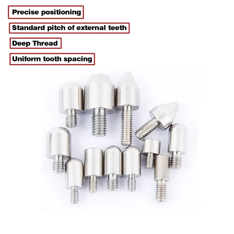 Self Locking External Thread Conical Positioning Column 304 Stainless Steel Adjustable Height for Precision Assembly M3 M6