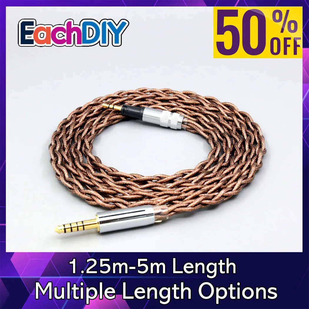 

99% 24k Gold 7n Pure Silver Graphene Shield Earphone Cable For Sennheiser Momentum 1.0 2.0 Headphone 4 core 1.8mm LN008561