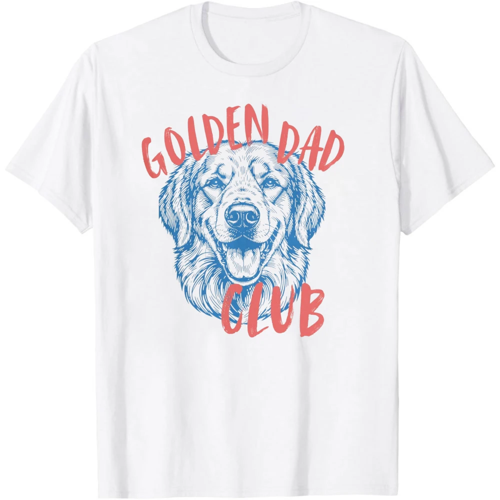Golden Retriever Dog Dad Shirt Gift for Golden Dad Club Tops Pet Dad Gift Father’s Day Shirt Summer Clothes Men Clothing