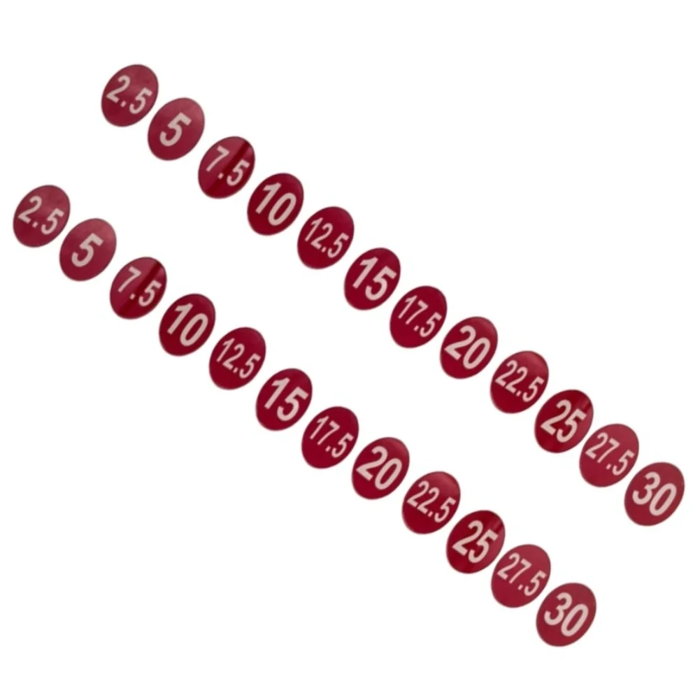 Picture 4: Weight Rack Label Stickers 5kg To 30kg Dumbbell Number Markers For Commercial Gym Fitness Center Organization Accessories Black