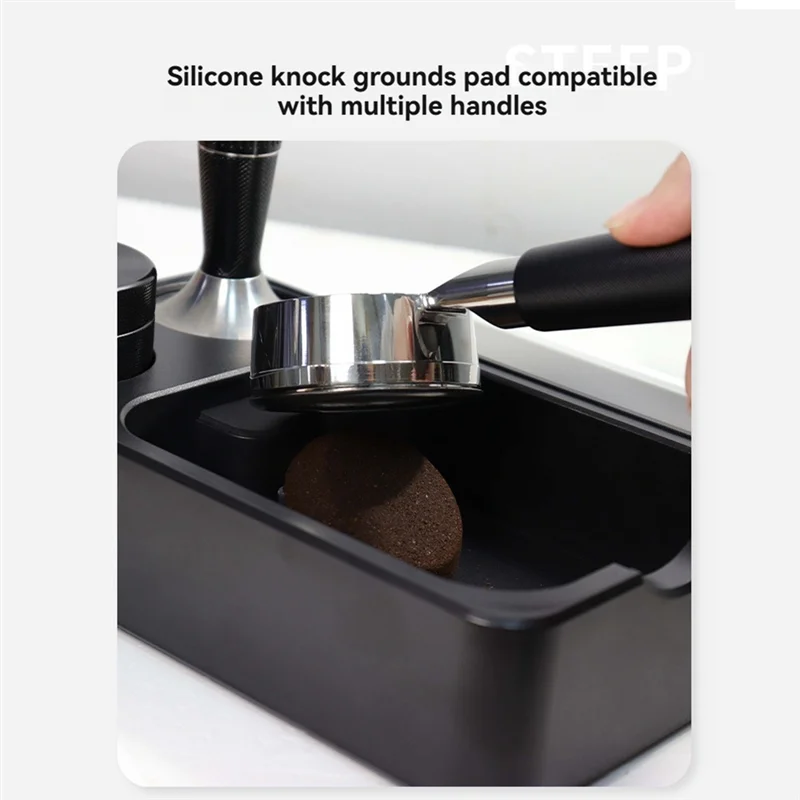 

AF93-Espresso Tamping Station Espresso Organizer Box Coffee Filter Tamper Holder For Counter Top Coffee Tools Organzier