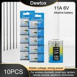 10PCS Per Lot Mercury Free 6V 11A L1016 Alkaline Battery A11 MN11 GP11A L1016 CA21 for Flashlight Reading Pen