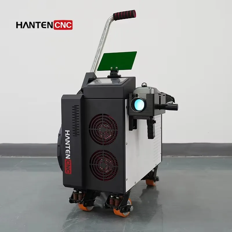 500W Pulse Laser Cleaning Machine Wood Paint Removal Heavy Duty Stripping Equipment Pulsed Fiber Cleaner Rust Remover Unit