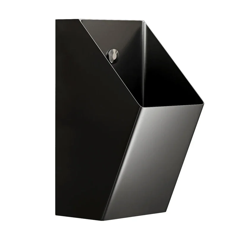 Nordic Light Luxury Black Stainless Steel Urinal Bar Men's Urinal Toilet Urinal