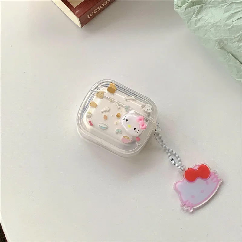 MINISO мультфильм Hello Kitty чехол для наушников Apple AirPods 1 2 3 поколения Airpods Pro/Pro2 беспроводные Bluetooth наушники