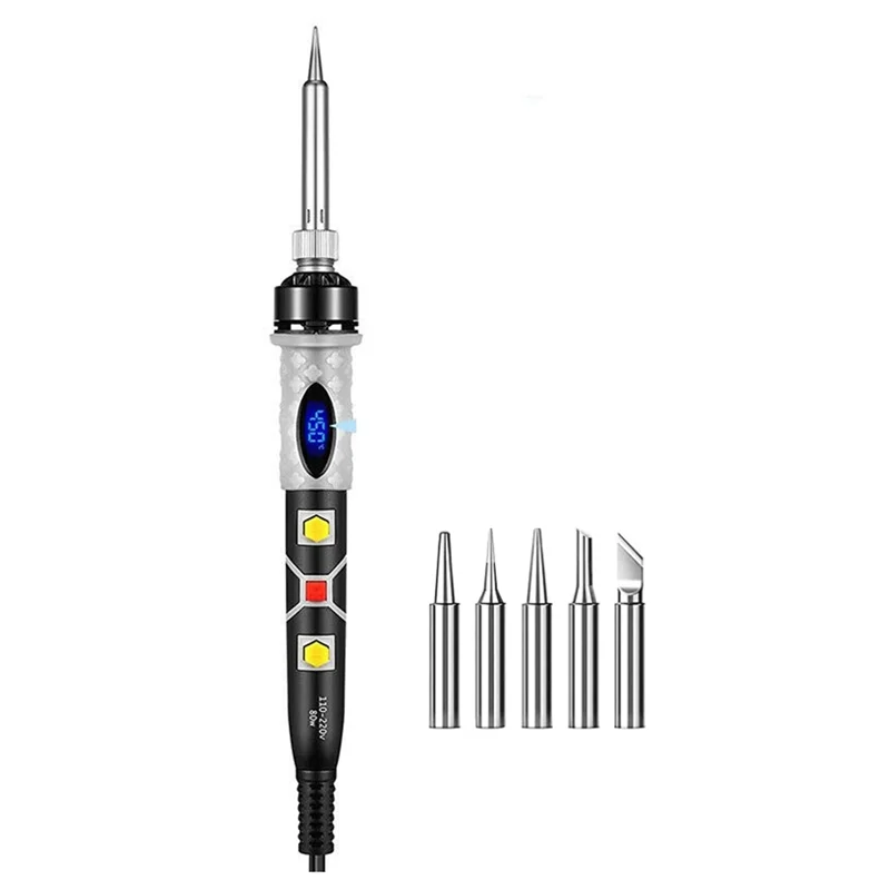 

80W Electric Soldering Iron Digital Internal Thermal Ceramic Heating Electronic Welding Tools UK Plug