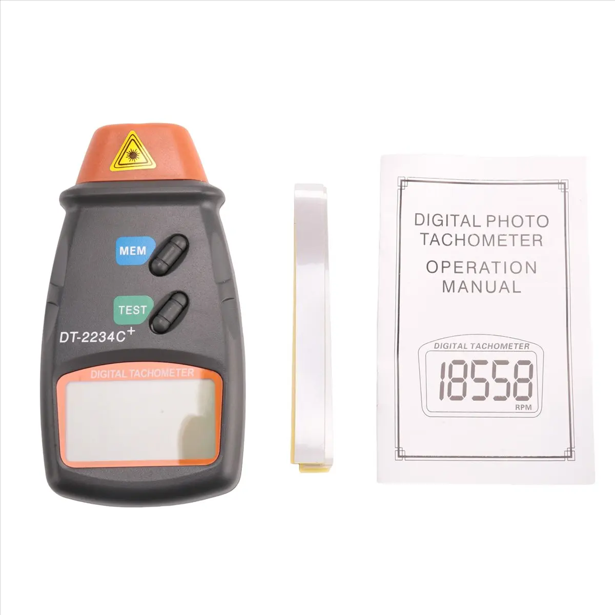 [Y39A]Digital Tachometer Rpm Meter Non-Contact 2.5Rpm-99999Rpm Lcd Display Speed Meter DT2234C Tester Speed RPM Counter