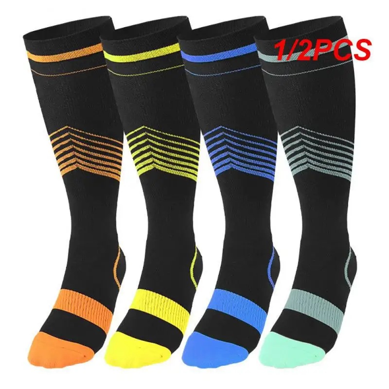 1/2PCS Compression Socks for Men&Women Knee Sport Socks for Running Flight Travel Boost Stamina Circulation&Recovery
