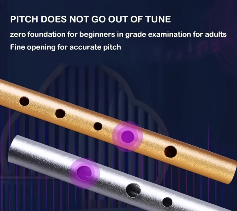 Sifflet irlandais en clé C/D, réversible à utiliser, instrument de flûte verticale