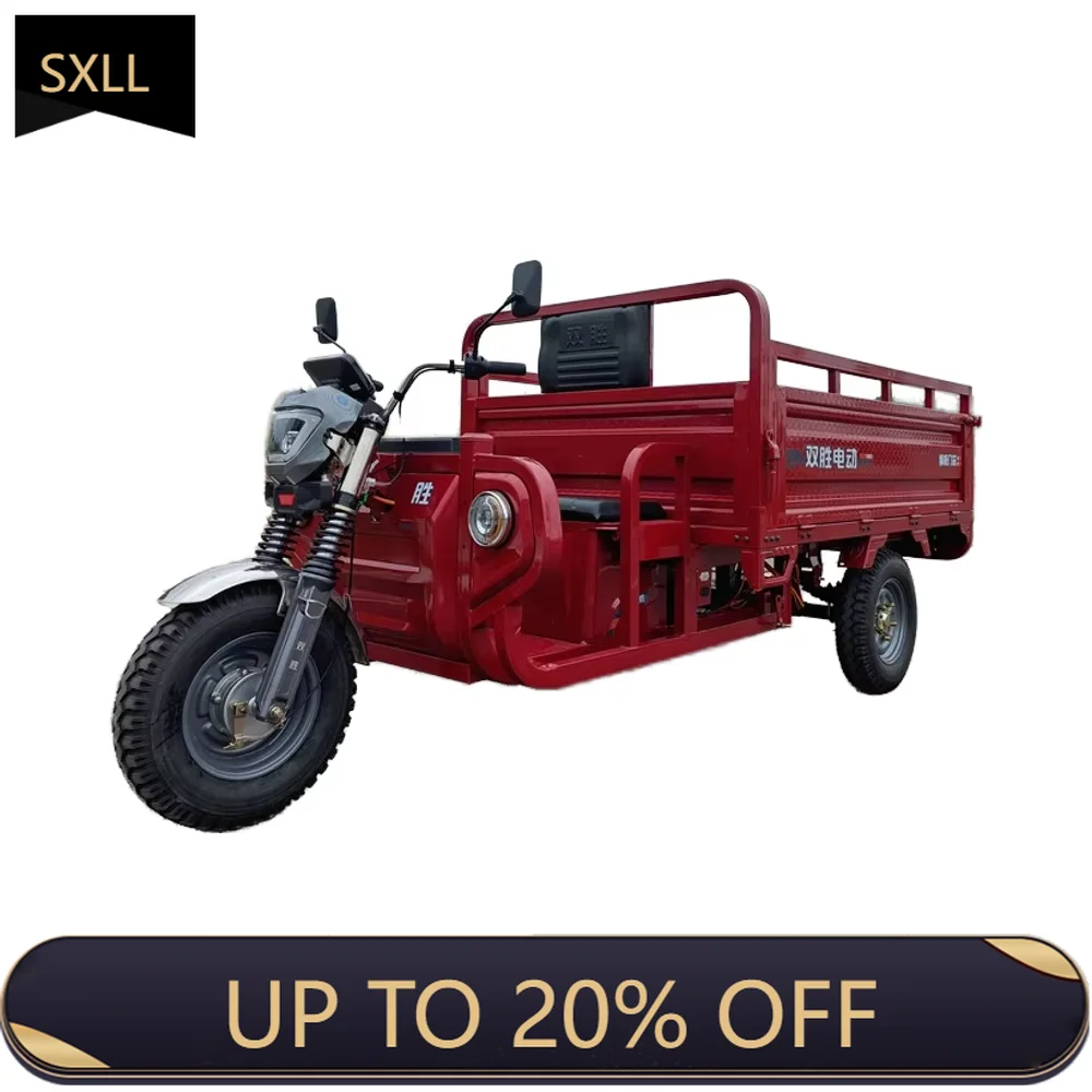 

SXLL Sunsen 3000W Electric Tricycle Heavy Duty 72v Car Open Body Mobility Scooter Cargo Transport Pass Adult Passenger