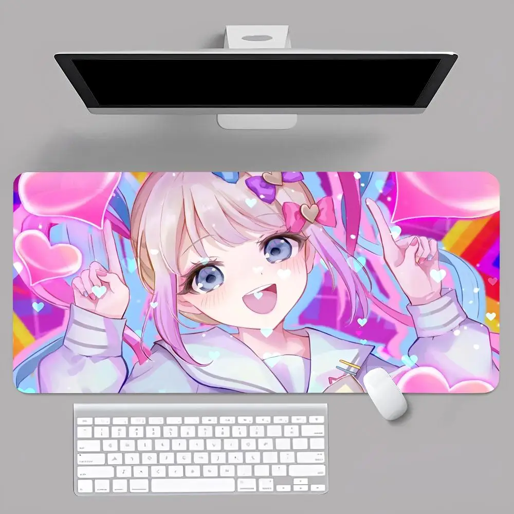 Anime N-Needy G-Girls O-Overdose MINISO Mouse Pad Anime Game Mouse Pad Computer Desk Pad Office Carpet Laptop Mouse Pad