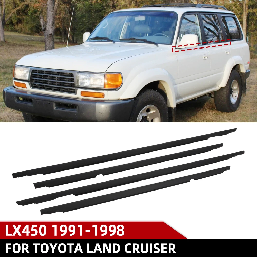 For Toyota Land Cruiser LC80 80 Series LX450 1991-1998 Car Window Sealing Strips 75710-60021 75720-60021 75730-60020 75740-60020