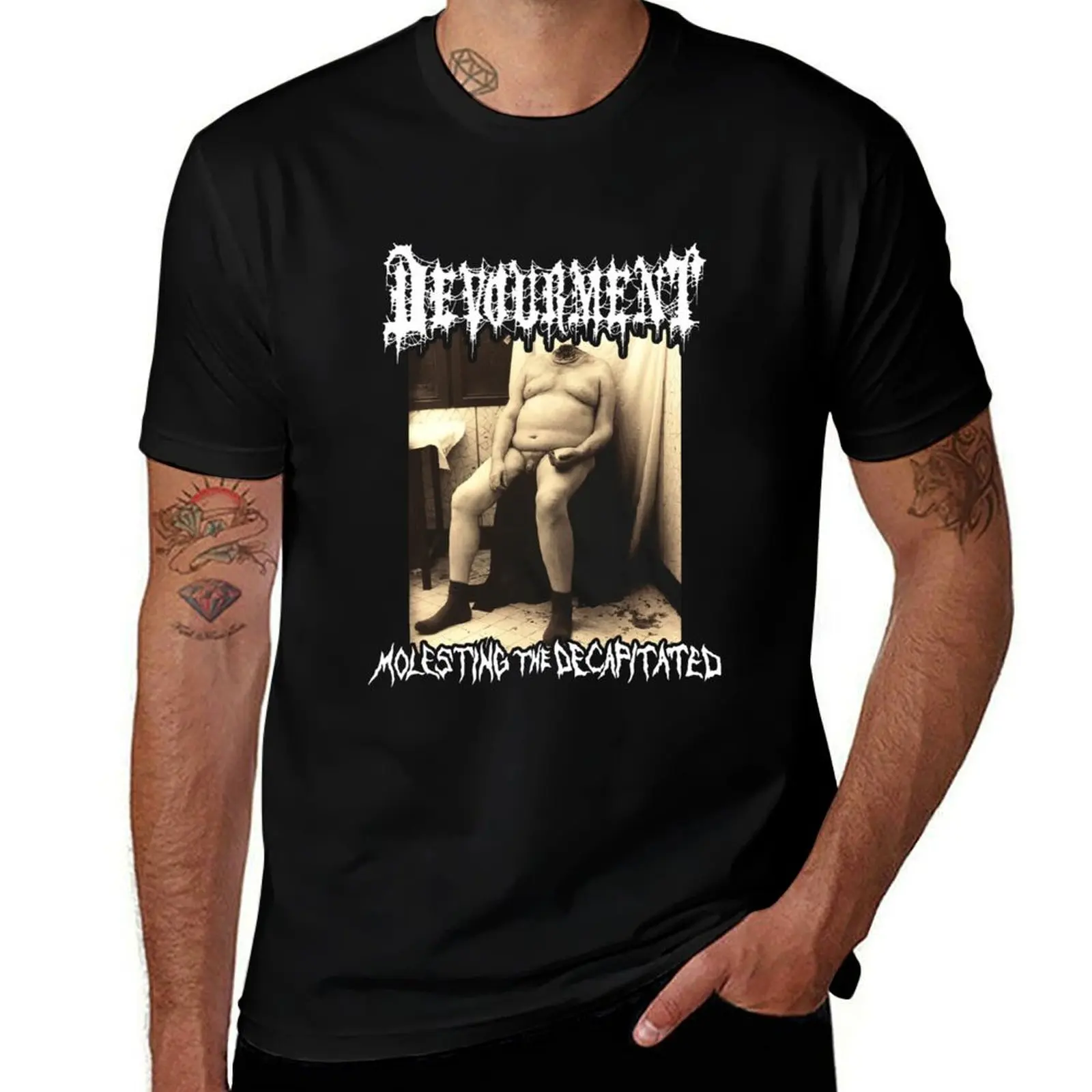 DEVOURMENT MOLESTING T-Shirt Casual Street Style Short Sleeve Tee