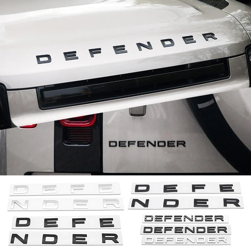 

3D ABS Range Rover Car Bonnet Letters Logo Badge Emblem Sticker Accessories For Land Rover Discovery Defender Sport Evoque HSE.