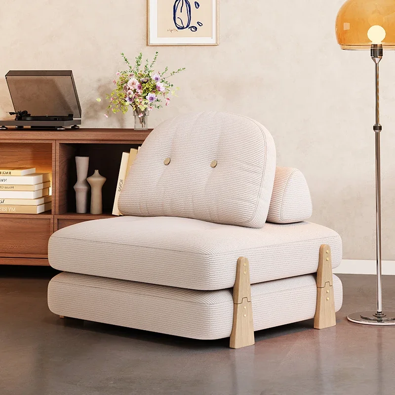 Household Goods Sofa Bed Folding Dual-purpose Lazy Sofa Tatami Seat Balcony Sitting And Sleeping Leisure Chair solid