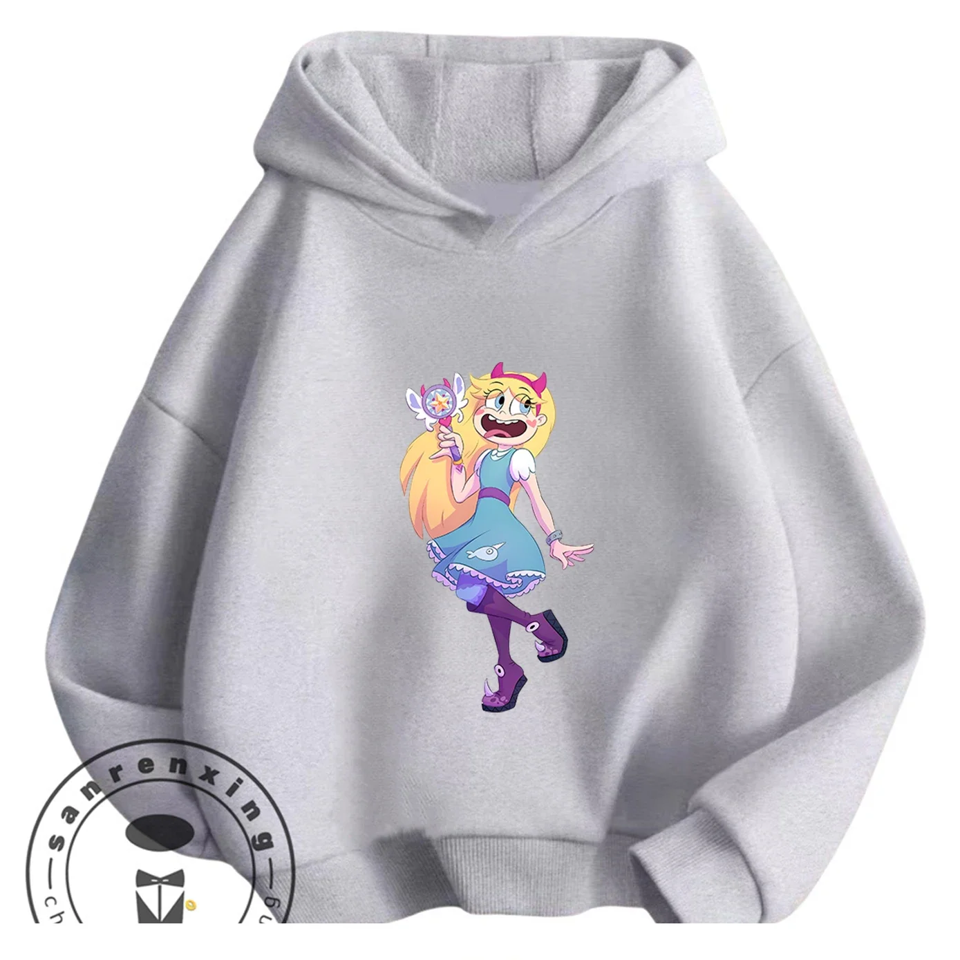 

Cartoon Casual Star Butterfly Hoodie 3-14Y Boys Girls Autumn Winter Cute Kawaii Fashion Street Hot Outdoor Kids