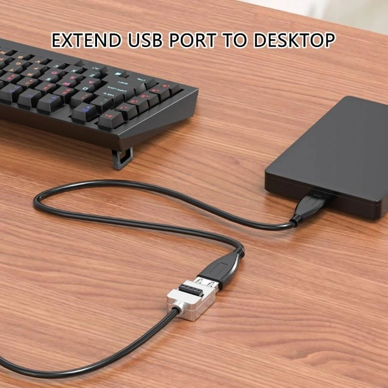 Adaptador bloque bloqueo sin soldadura tornillo conector USB 2.0