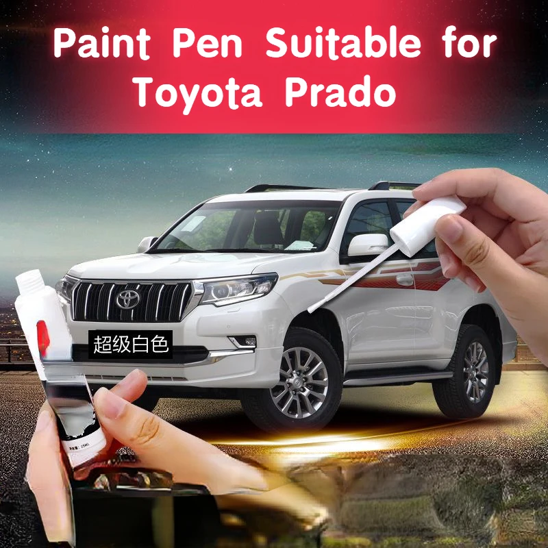 

Paint Pen Suitable for Toyota Prado Car Paint Fixer Scratch Fabulous Repair Product Pearl White Original Car Paint Black Spray