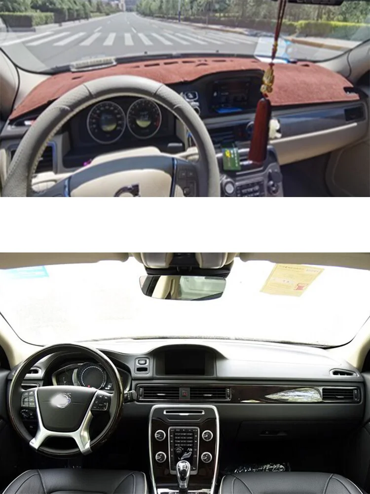 

For Volvo S80 S80L V70 XC70 Mk3 2012-23 Car-Styling Dashmat Dashboard Cover Instrument Panel Insulation Sunscreen Protective Pad