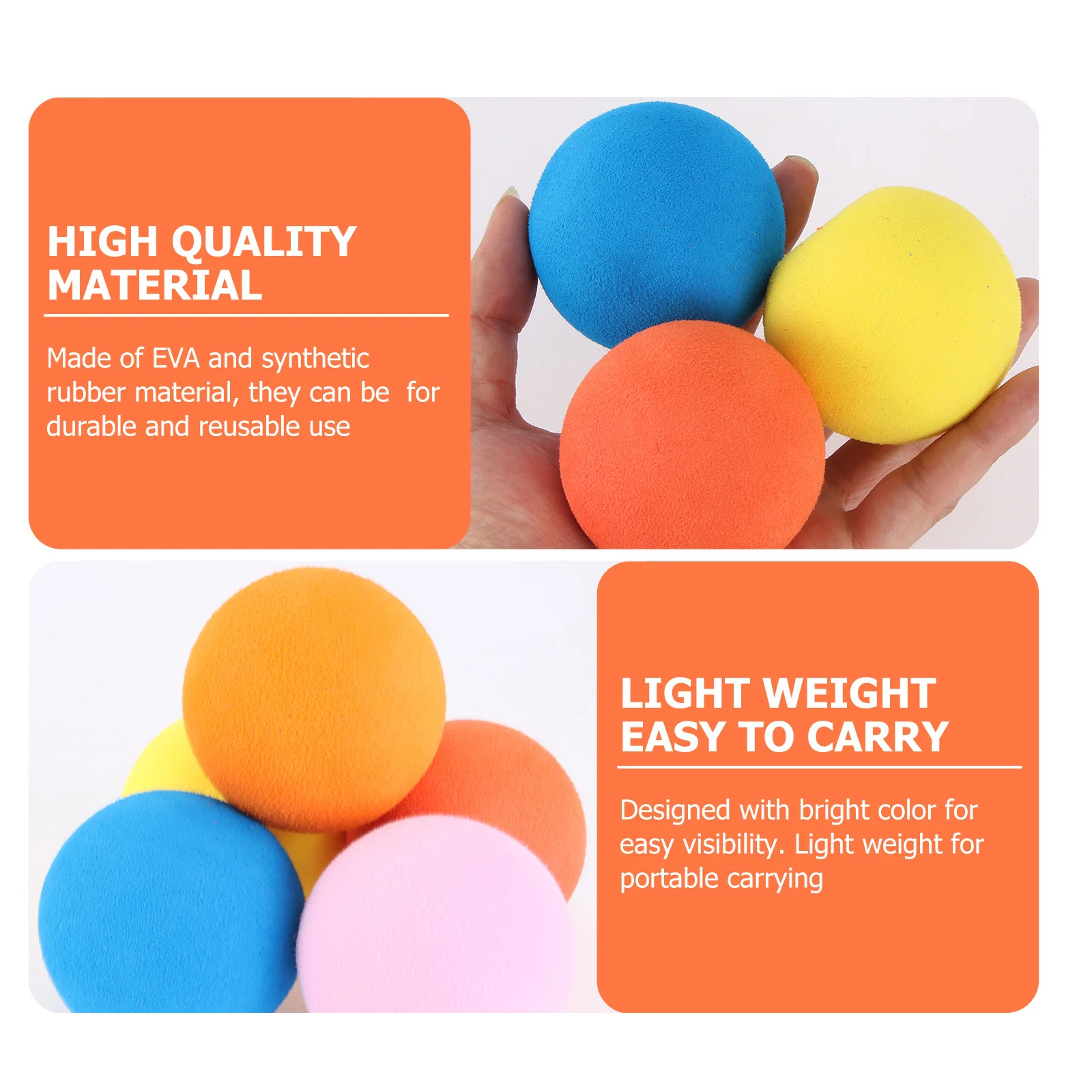 

5 Pcs Golf Balls 2017 Squishy Training Practice Sponge Indoor Elastic Durable Equipment