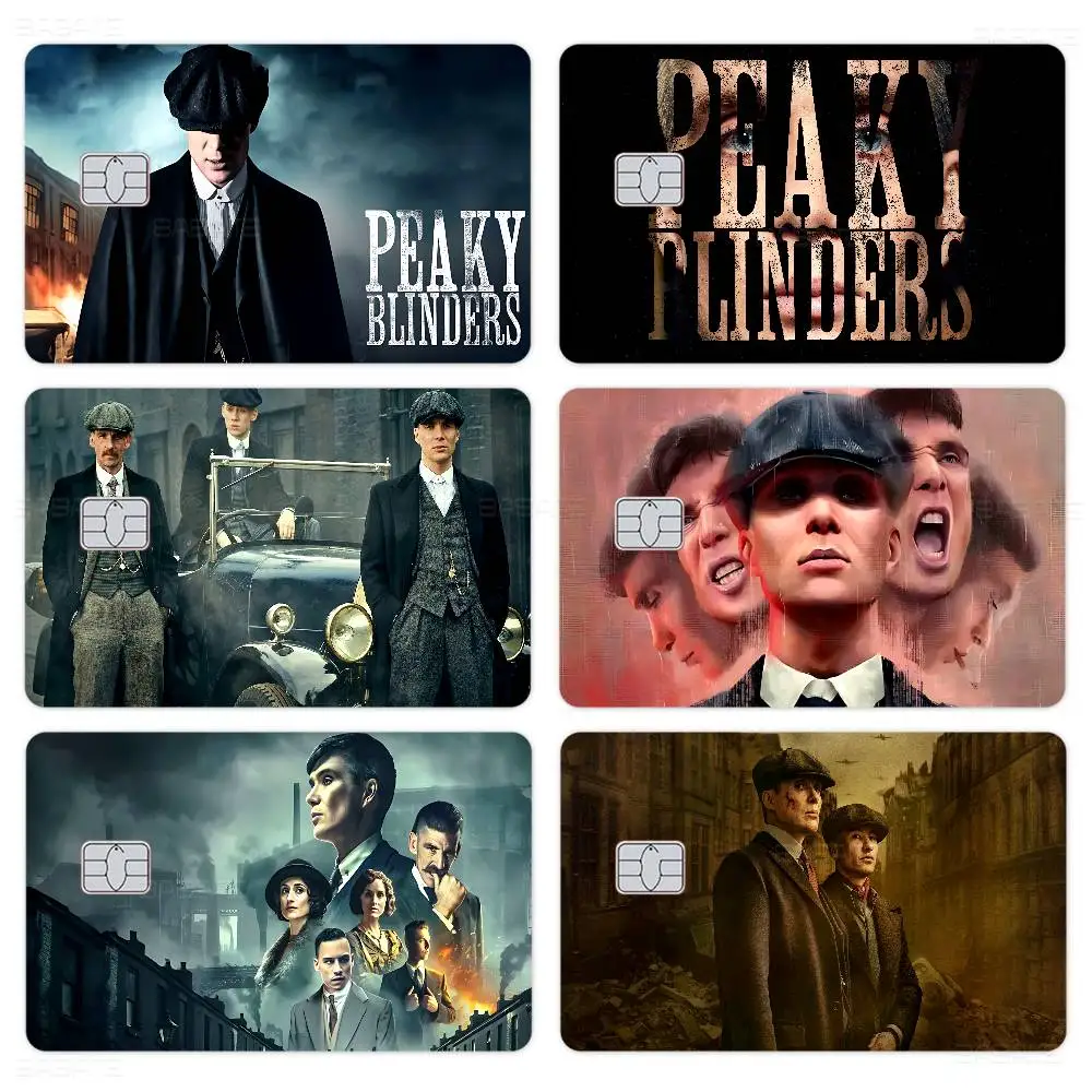 Movie P-Peaky B-Blinders Anime Young Creidt Card Debit Card Sticker Film Case Front Tape for Small Big Chip No Chip