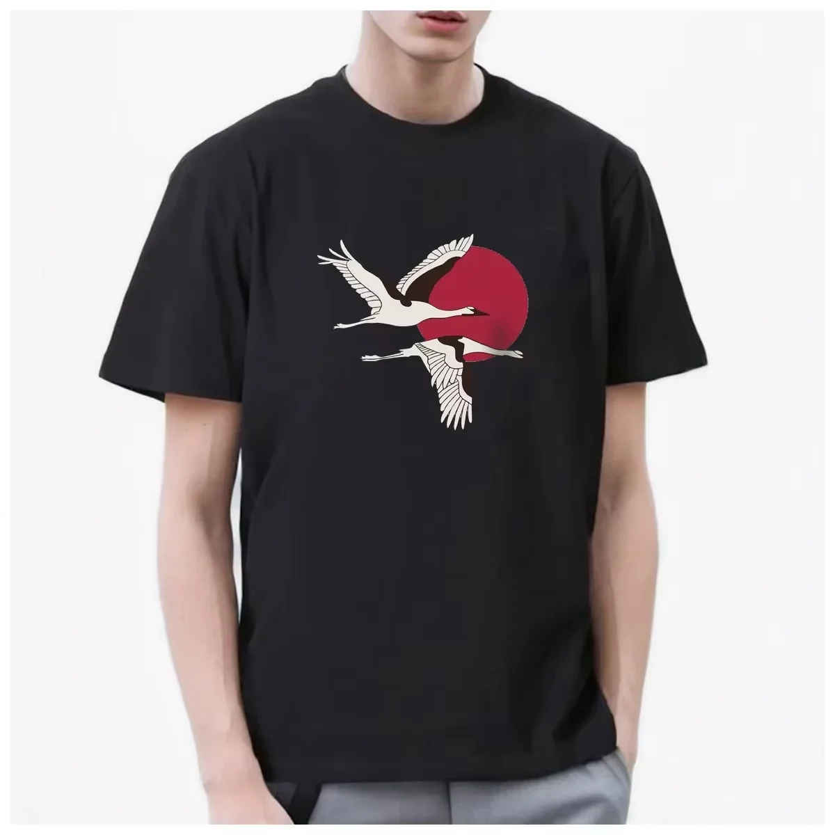 Men's Tshirts 2026 Summer Short Sleeve 100% Cotton Y2k Basketball Harajuku Gym Funny Vintage Hip-Hop Aesthetic Clothing Four Seasons Tops