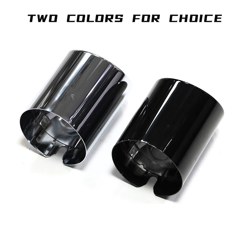 Car Exhaust Tip For BMW X3 G01 X4 G02 30i Exhaust Tips Muffler Stainless Steel Exhaust Pipe Trim 2019 2020 2021 2022 Nozzle