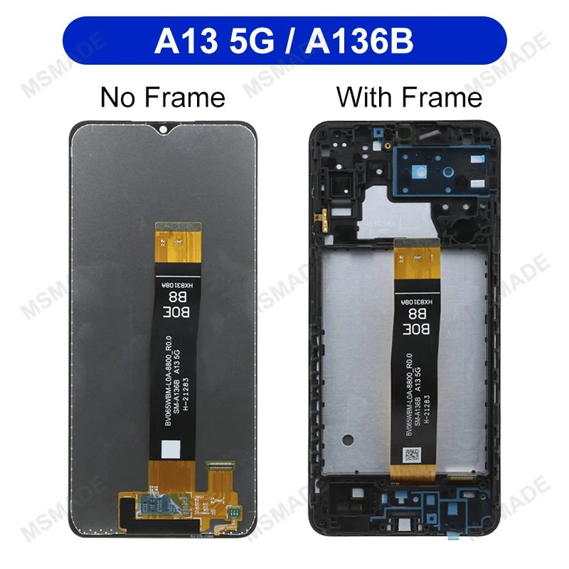 IPS For Samsung Galaxy A13 4G SM-A135M SM-A135F LCD Display Touch Screen Digitizer For Samsung A13 5G SM-A136U SM-A136W LCD