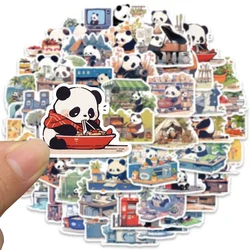 10/30/50Pcs Cute Panda Waterproof Graffiti Sticker Aesthetic Decorative Luggage Cup Laptop Phone Guitar Skateboard Kids Stickers