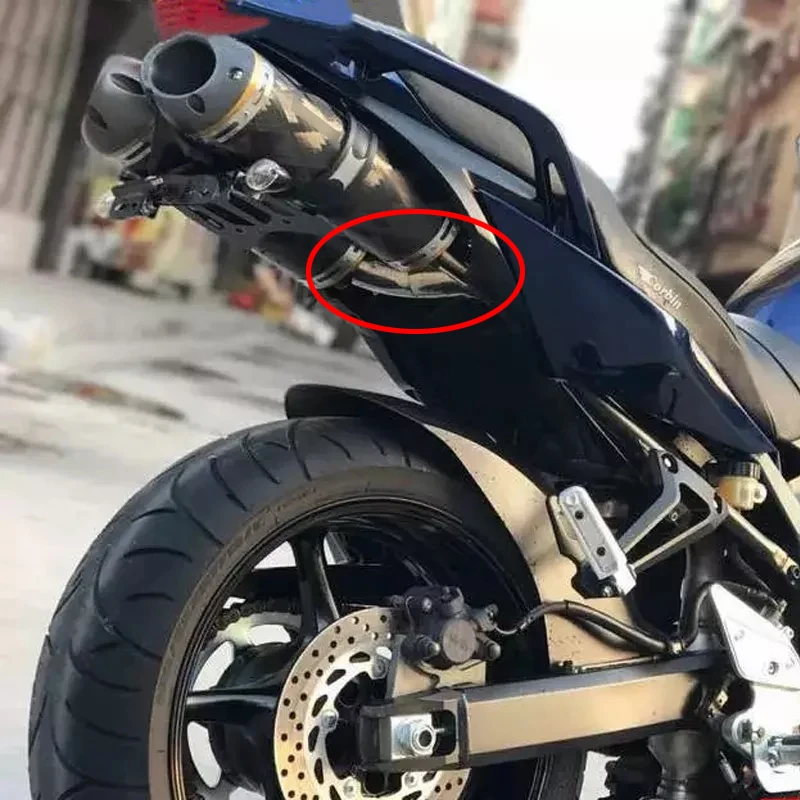 Motoroycle Exhaust Full System Middle Pipe Link Connect Accessories Motorbike For Yamaha FZ6 FZ6N Escape Moto 2004- 2009 years