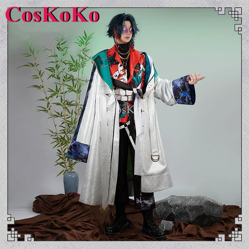 

【Customized】CosKoKo Kaisei Cosplay Anime VTuber Costume 3SKM Fashion Handsome Uniform Unisex Halloween Party Role Play Clothing