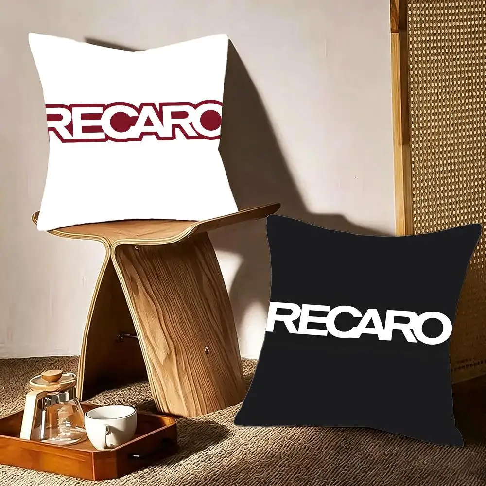 Sporty Brand R-Recaro Cushion Cover Crystal velvet sofa Aesthetic room decor Car seat back cushion