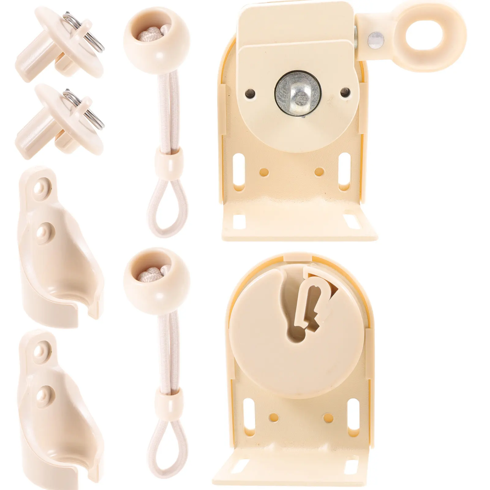 1Set Windproof Ball Lock Accessories Curtain Mounting Bracket Replacement Bungee Tie Down Conversion Kit for Cordless Roller