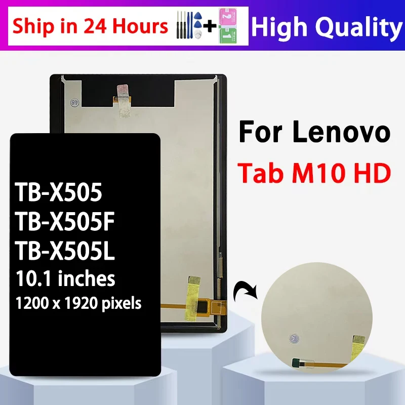 10.1 Inch X505 Display Voor Lenovo Tab M10 Hd TB-X505 TB-X505F TB-X505L Lcd-Scherm Touchscreen Digitizer Assemblage Vervanging