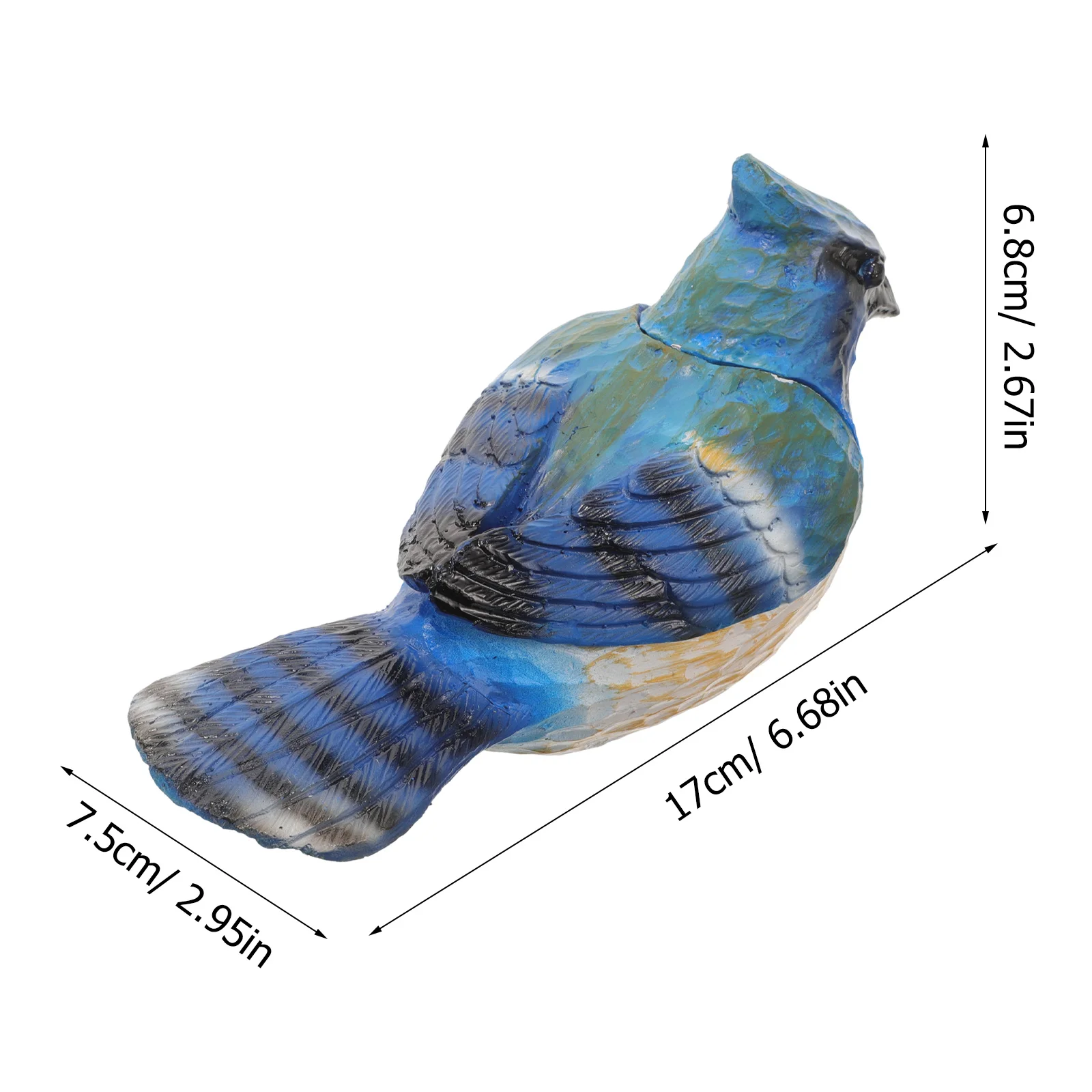 Simulation Bird Hider Box Outdoor Garden Decorative Resin Key Storage Container For House Yard Hide Key Holder