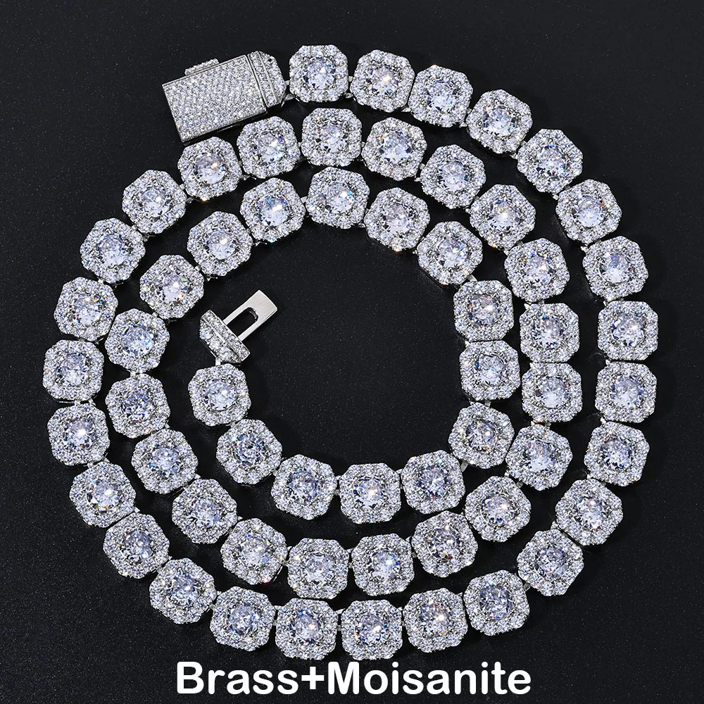 

Классическое теннисное колье ESKEEM с муассанитами шириной 10 мм, латунное, VVS1, в стиле хип-хоп, оптовая продажа ювелирных изделий