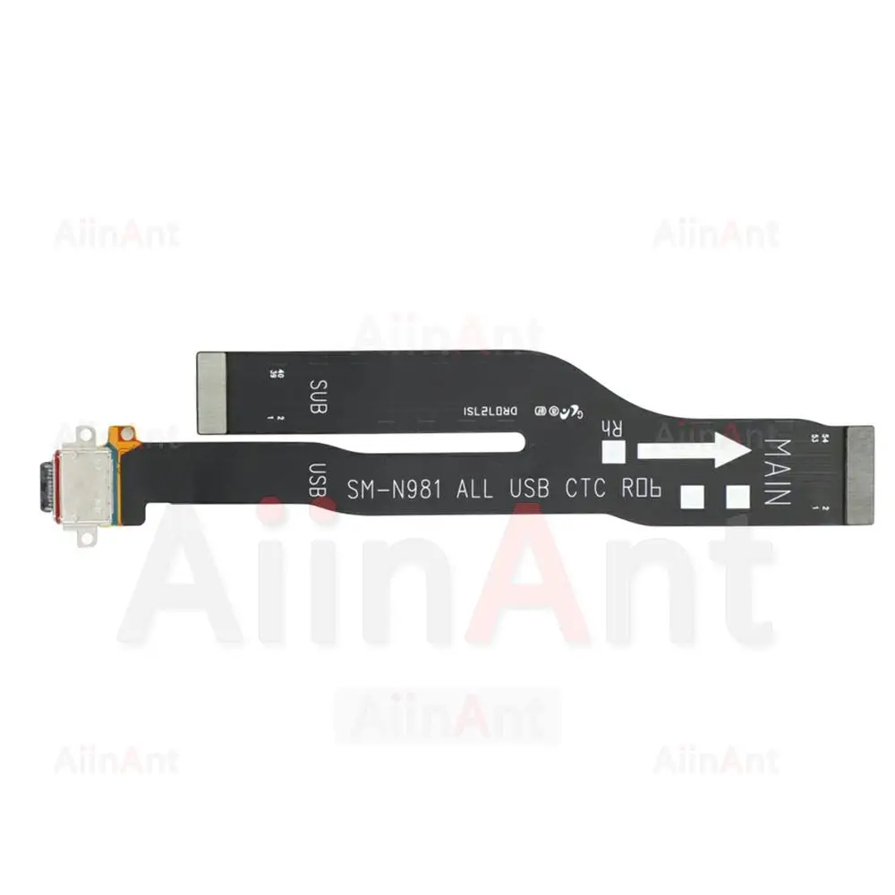 Aiinant-Placa de carga con puerto USB, Cable flexible para Samsung Galaxy Note 10, 20, Ultra Plus Lite, N986B, N981B, N976F, N975F