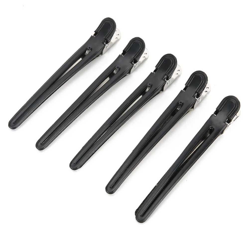 24pcs Black Positioning Hairpin Non-Slip Creaseless Partition Hair Clips Professional Strong Hold Hair Salon Accessories