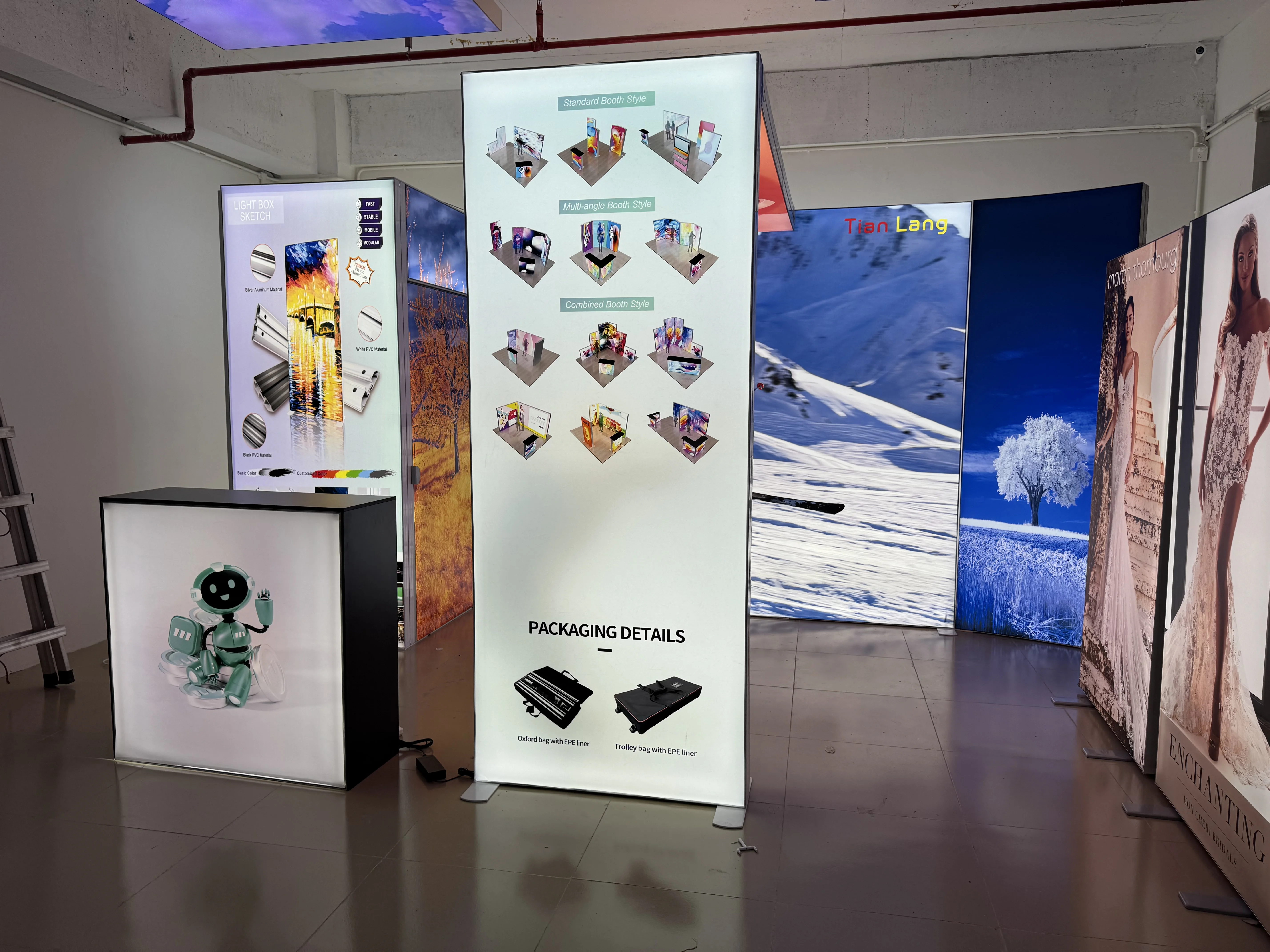 Quick Installation Portable Outdoor Light Box Billboard Foldable Light Box LED Luminous Display Light Box